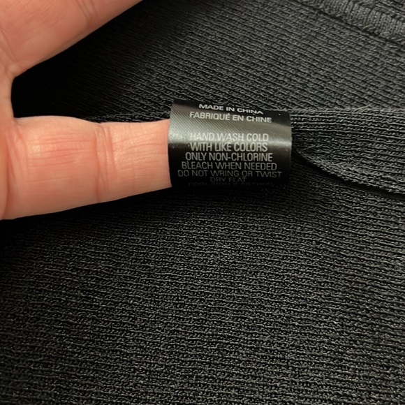 360 SWEATER brand Black Bodycon Dress Made of Italian Yarn NWT - Picture 13 of 14